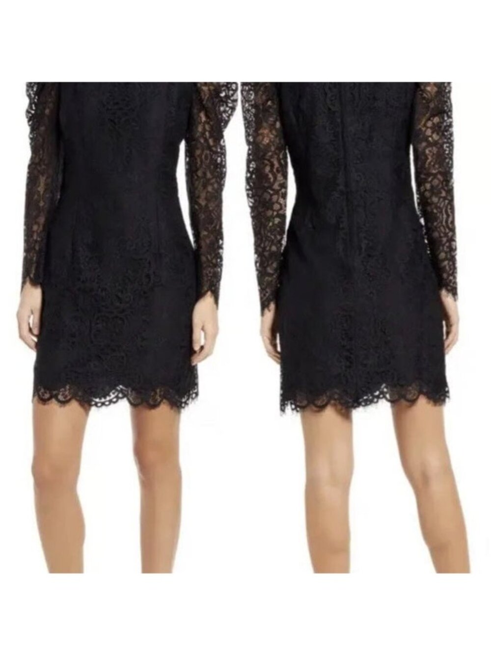 Lilly Pulitzer Ayler Dress Women's Size 00 Black Two-Tone Lace New With Tag - Picture 4 of 5